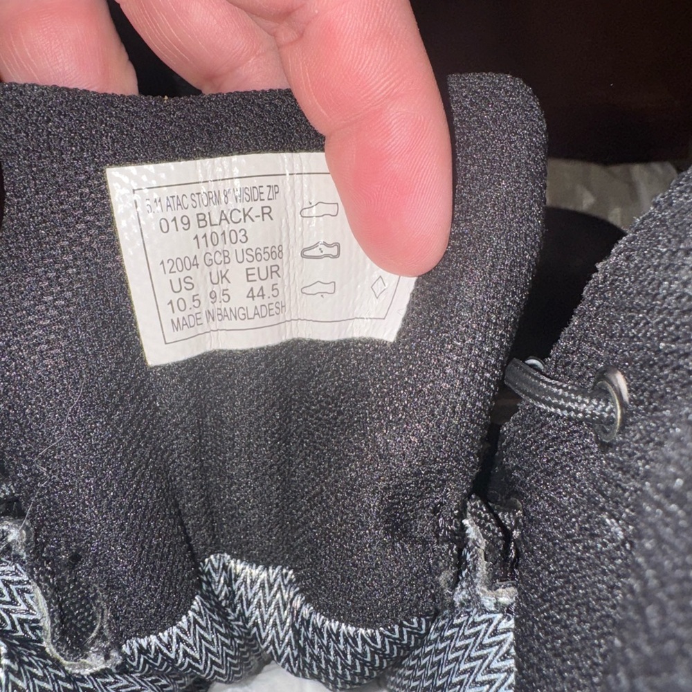 5.11 Tactical Black Combat Boots Rugged Design - Picture 5 of 8